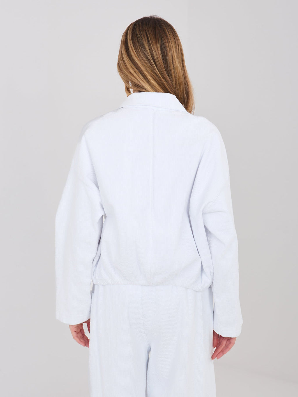 Giacca Bomber in Velluto a Coste con Spille (Hailey)