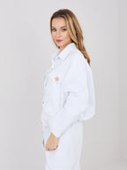 Giacca Bomber in Velluto a Coste con Spille (Hailey)