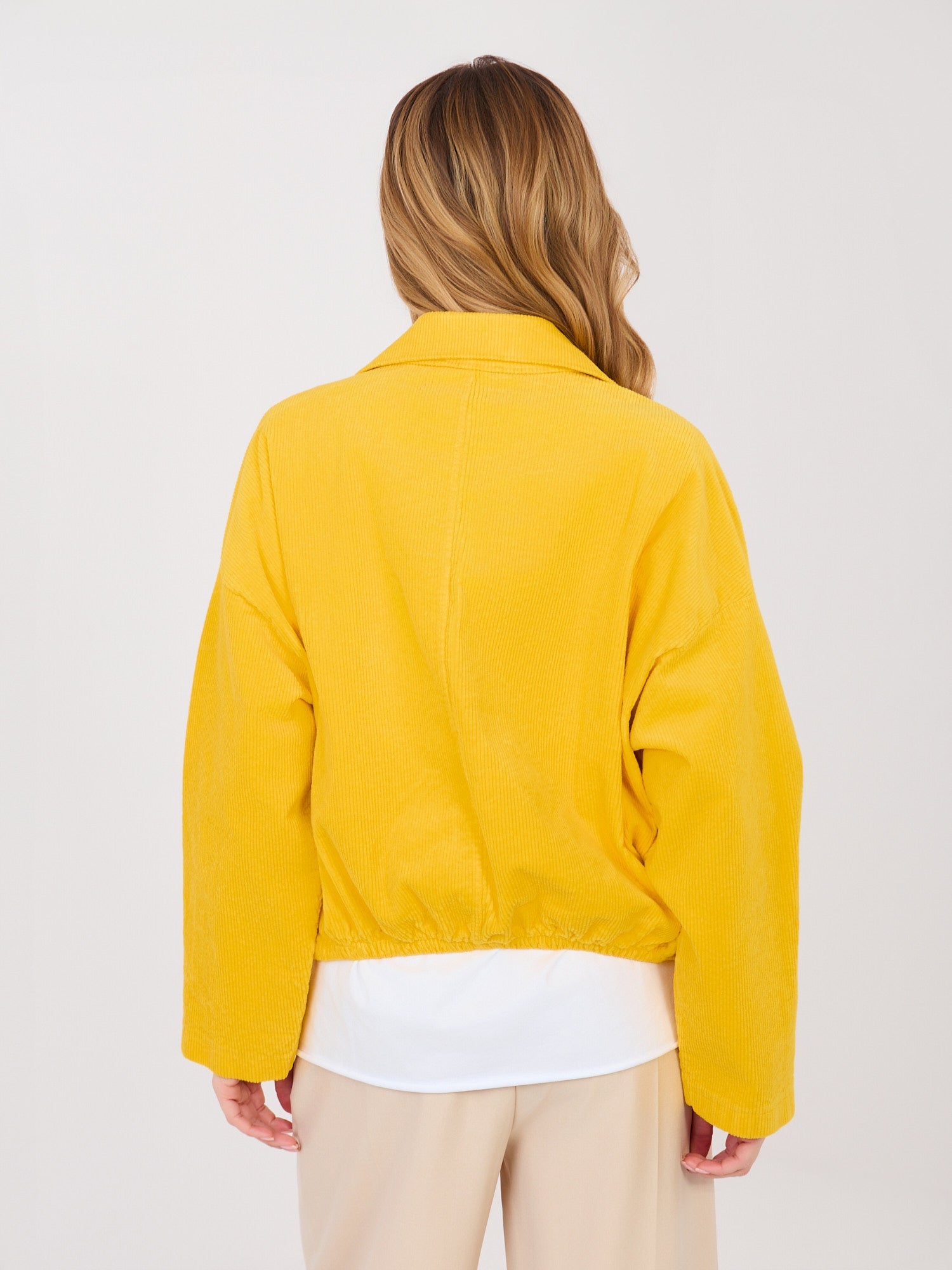 Giacca Bomber in Velluto a Coste con Spille (Hailey)