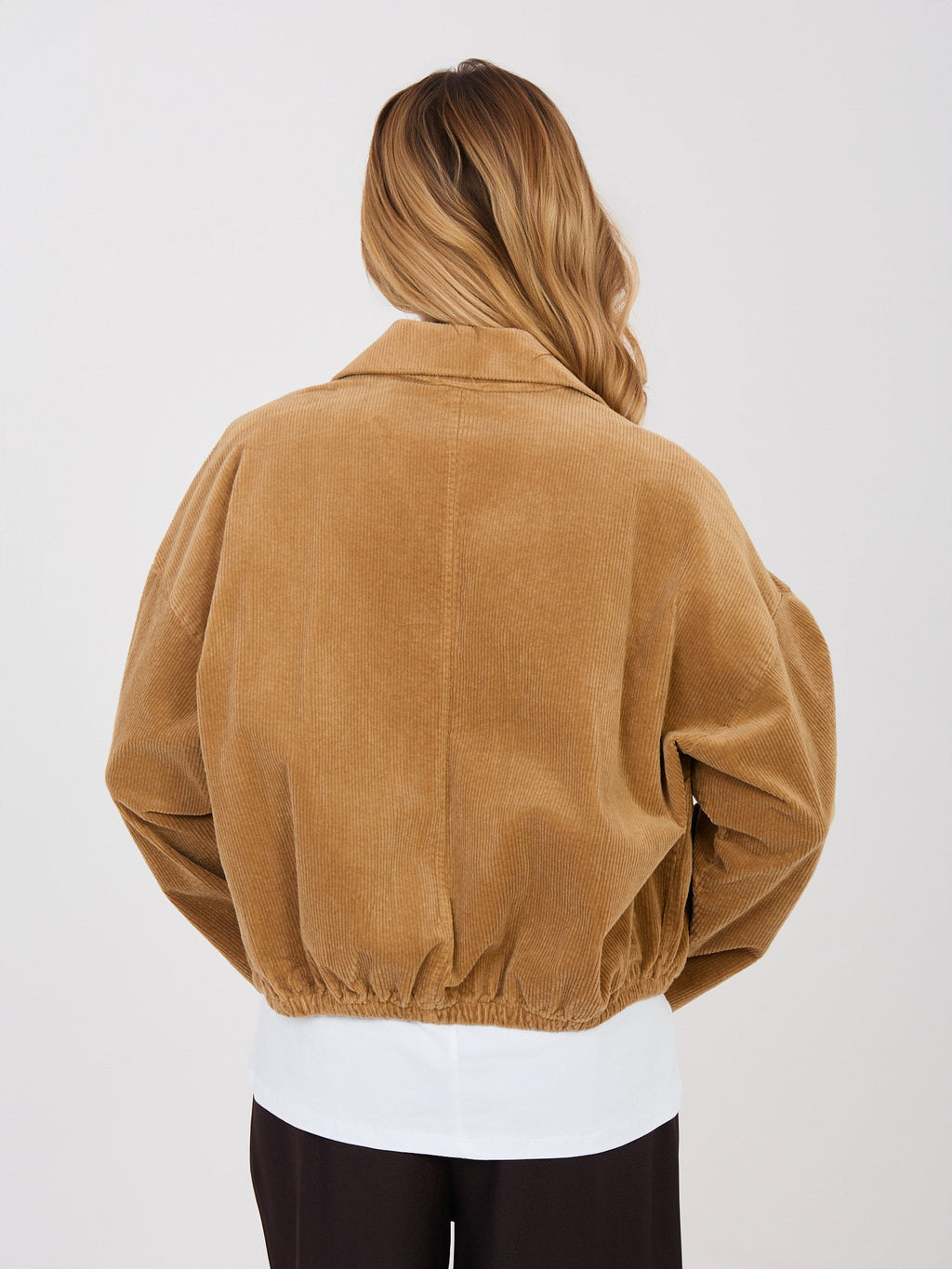 Giacca Bomber in Velluto a Coste con Spille (Hailey)