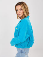 Giacca Bomber in Velluto a Coste con Spille (Hailey)