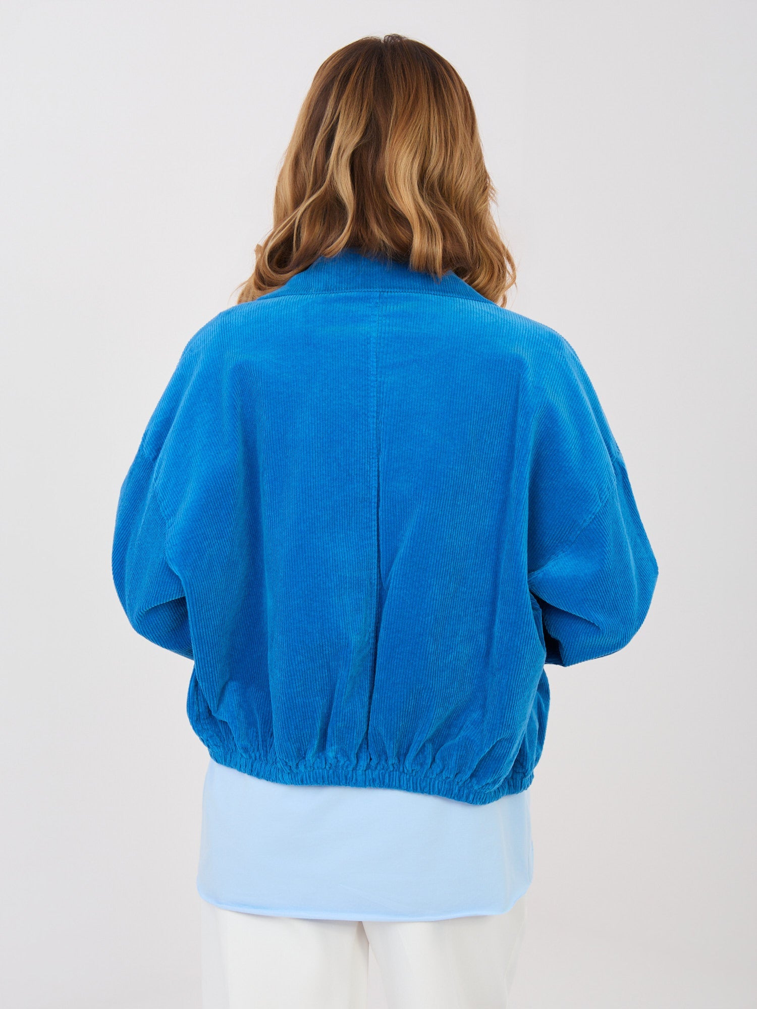 Giacca Bomber in Velluto a Coste con Spille (Hailey)