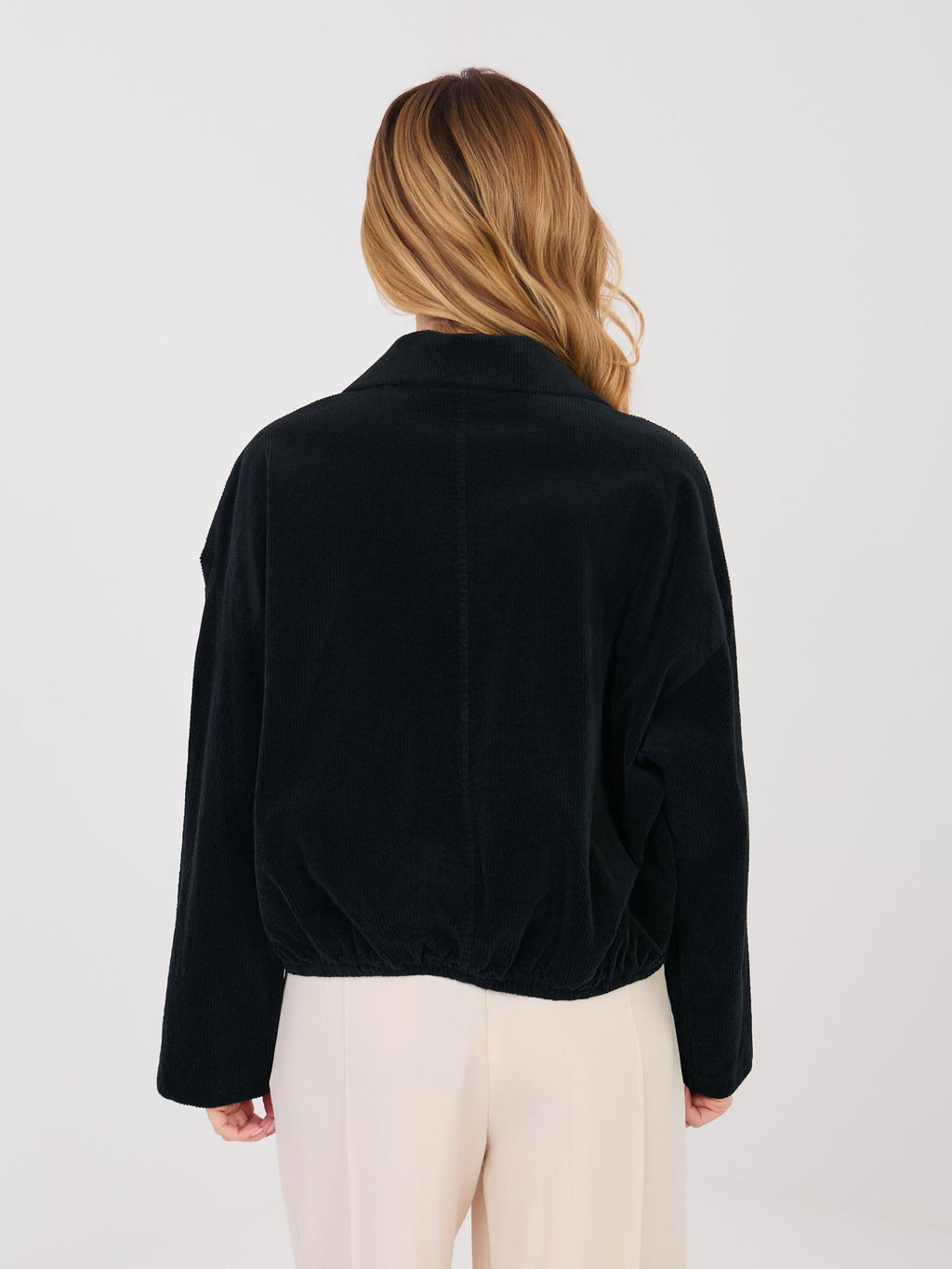 Giacca Bomber in Velluto a Coste con Spille (Hailey)