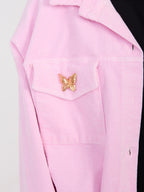 Giacca Bomber in Velluto a Coste con Spille (Hailey)