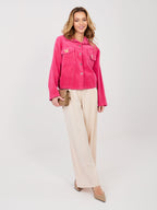 Giacca Bomber in Velluto a Coste con Spille (Hailey)