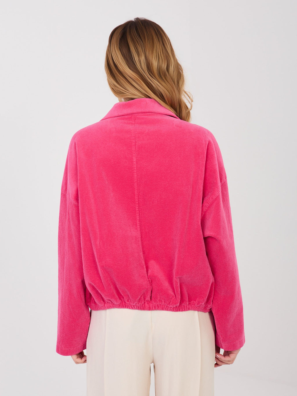 Giacca Bomber in Velluto a Coste con Spille (Hailey)