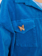 Giacca Bomber in Velluto a Coste con Spille (Hailey)