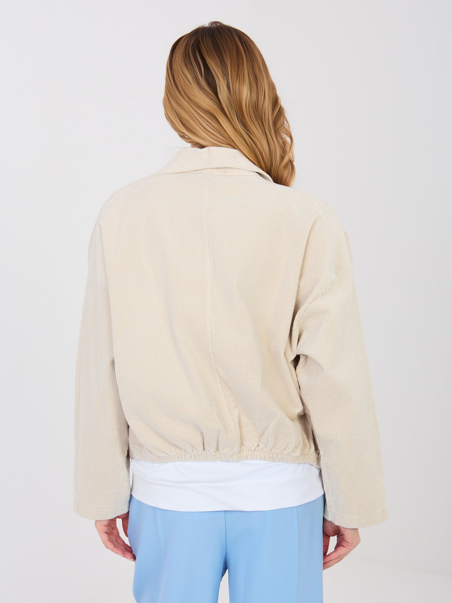 Giacca Bomber in Velluto a Coste con Spille (Hailey)