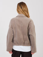 Giacca Bomber in Velluto a Coste con Spille (Hailey)