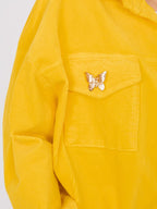 Giacca Bomber in Velluto a Coste con Spille (Hailey)