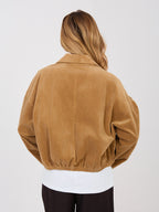 Giacca Bomber in Velluto a Coste con Spille (Hailey)