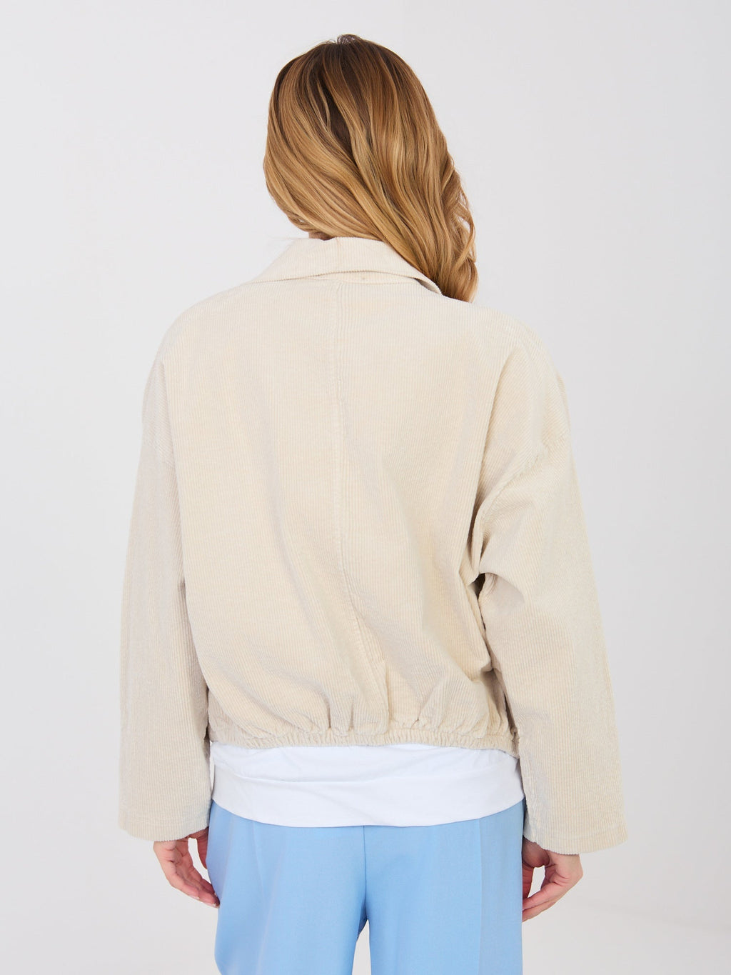 Giacca Bomber in Velluto a Coste con Spille (Hailey)