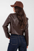 Giacca corta in ecopelle - ERIN - 223828