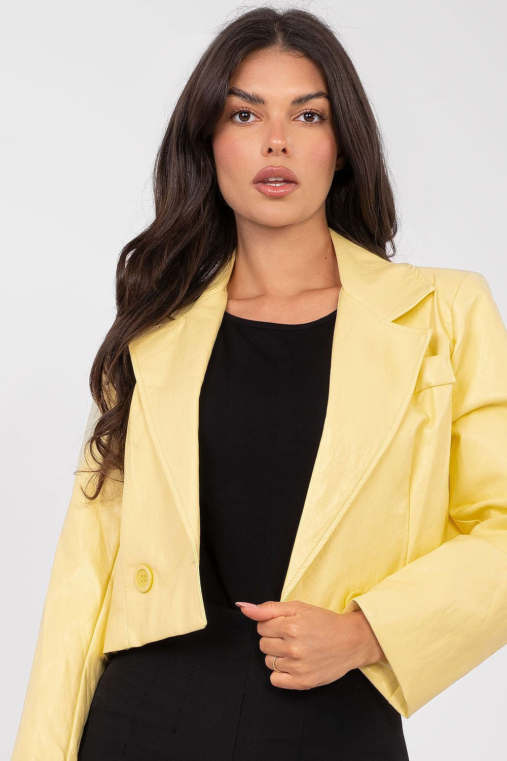 Universale / Giallo Giacca corta in ecopelle - ERIN - 223828