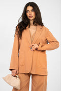 Arancione / Universale Giacca in cotone da donna - 224281