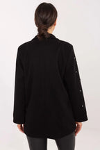 Giacca da donna con borchie brillanti sul davanti