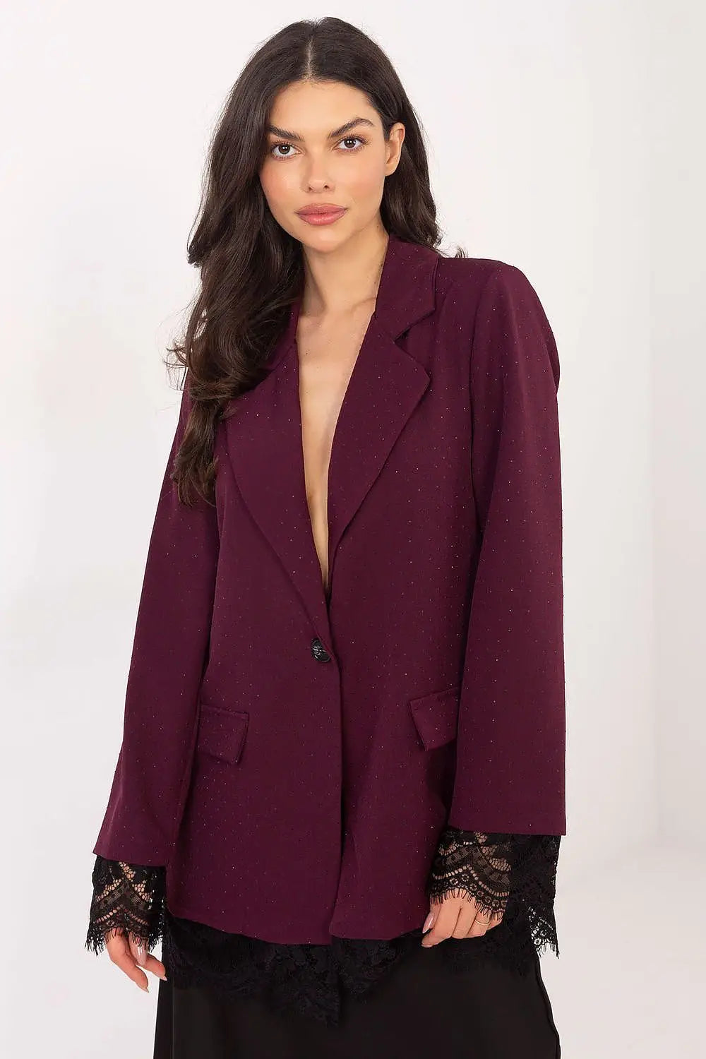 Giacca da donna con dettagli in e paillettes - 222179