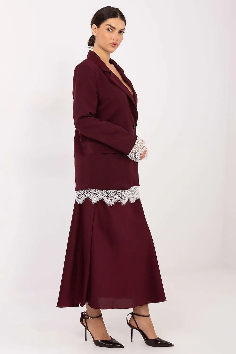 Giacca da donna con revers a punta e finiture in - 222184