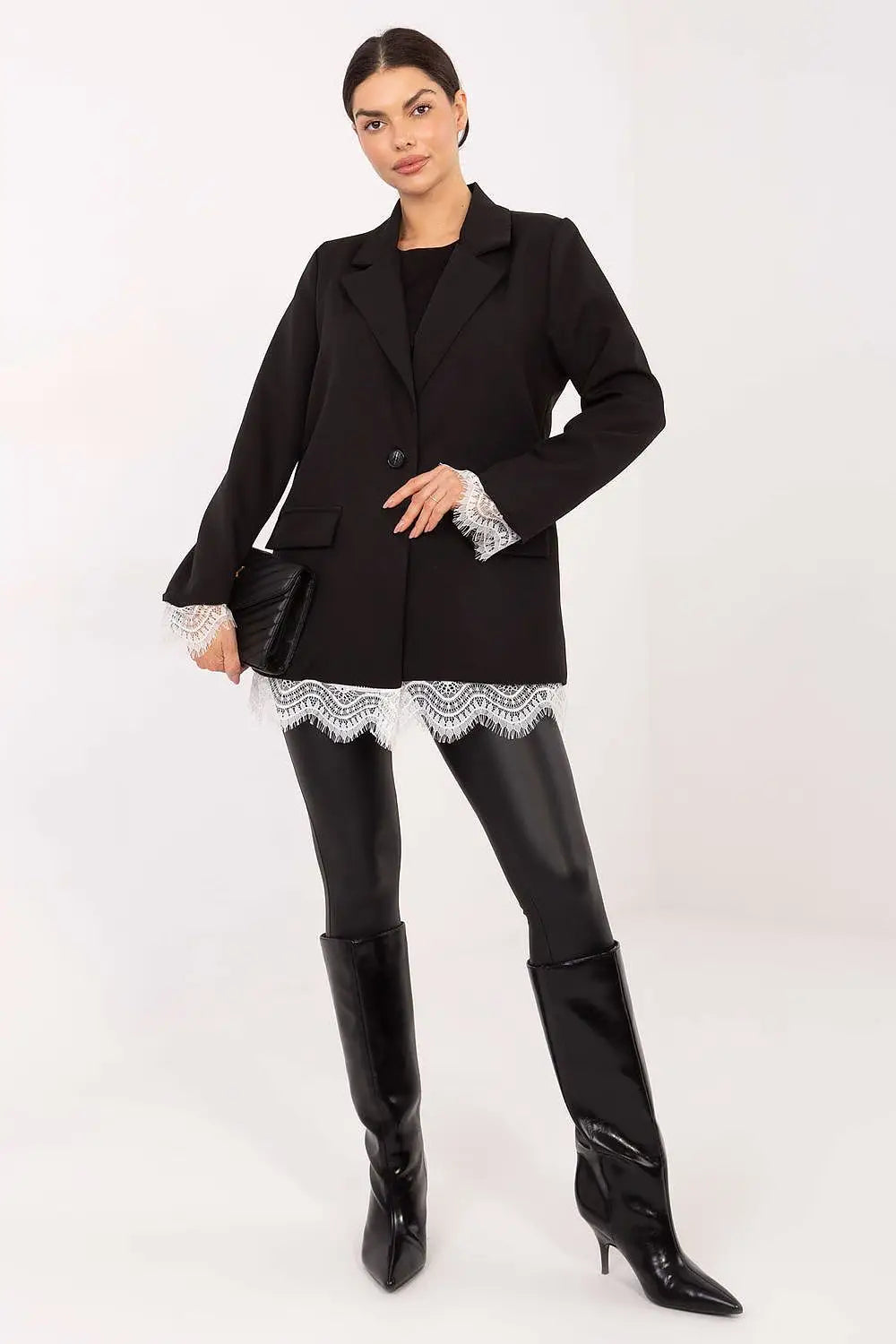 Giacca da donna con revers a punta e finiture in - 222184