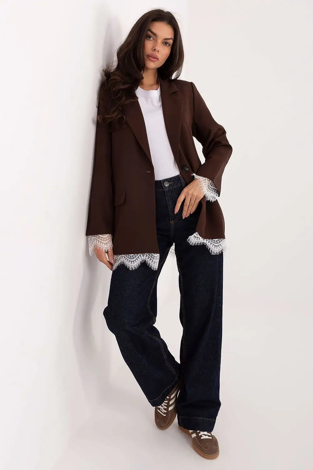 Giacca da donna con revers a punta e finiture in - 222184