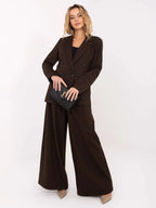 Giacca da donna gessata doppiopetto - 221433