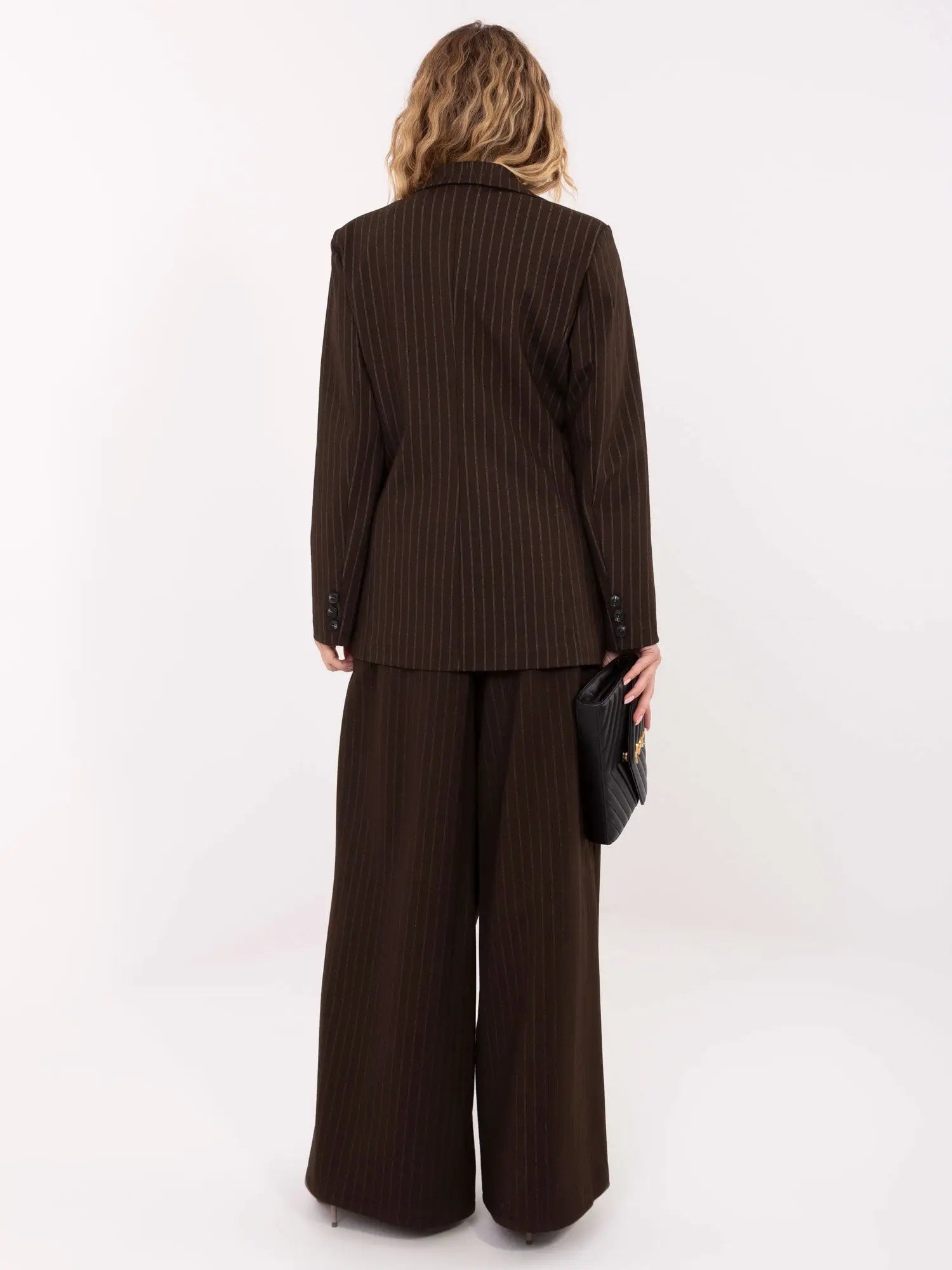 Giacca da donna gessata doppiopetto - 221433