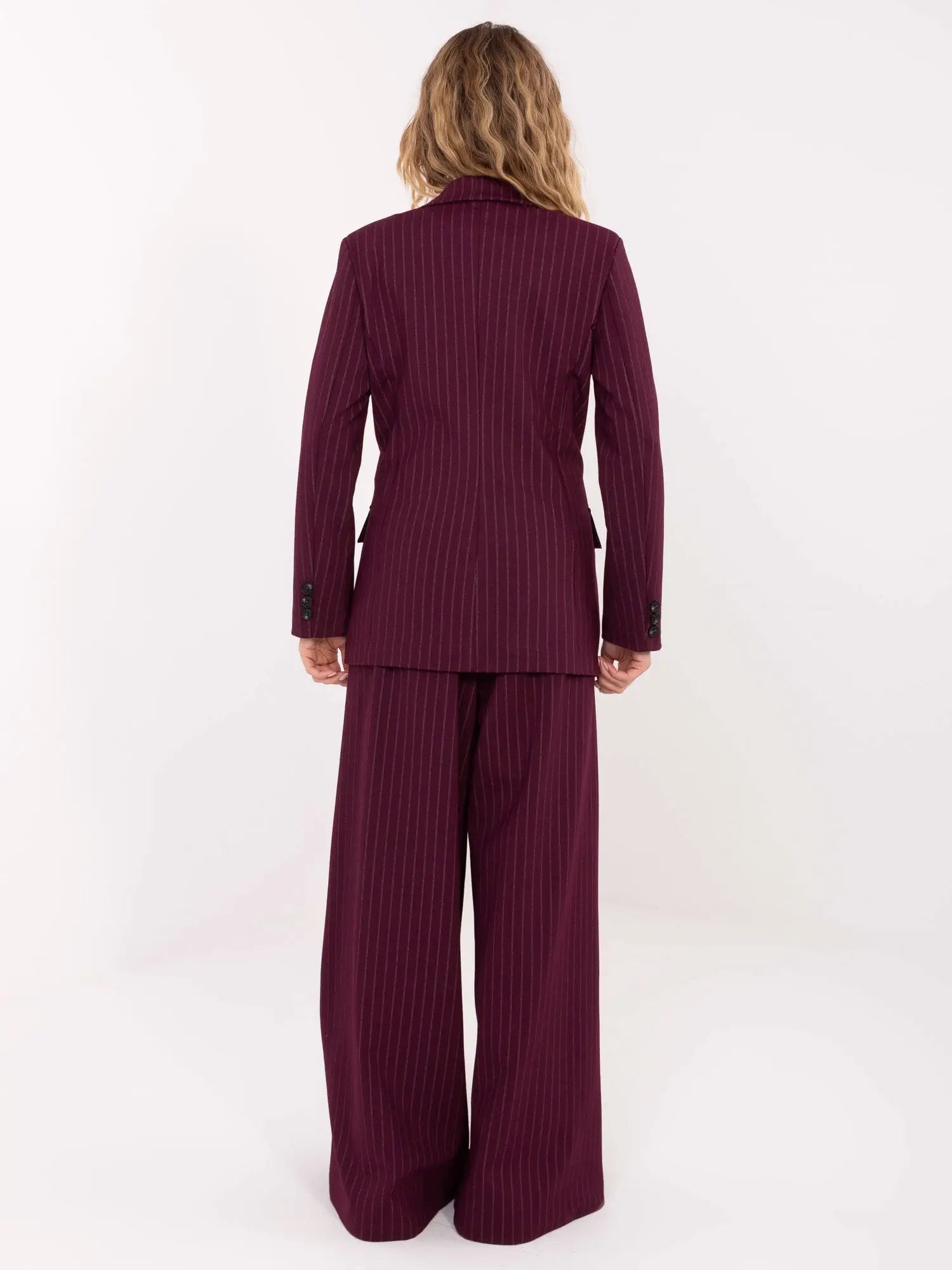 Giacca da donna gessata doppiopetto - 221433