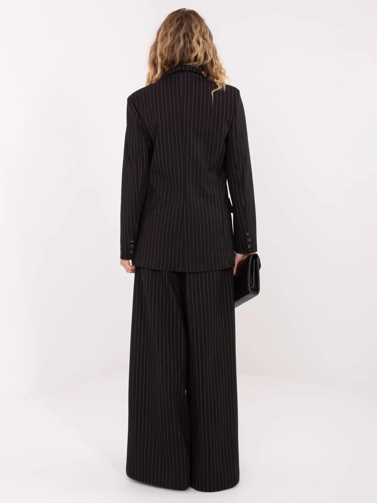 Giacca da donna gessata doppiopetto - 221433