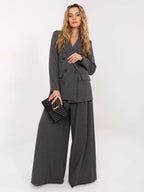 Giacca da donna gessata doppiopetto - 221433