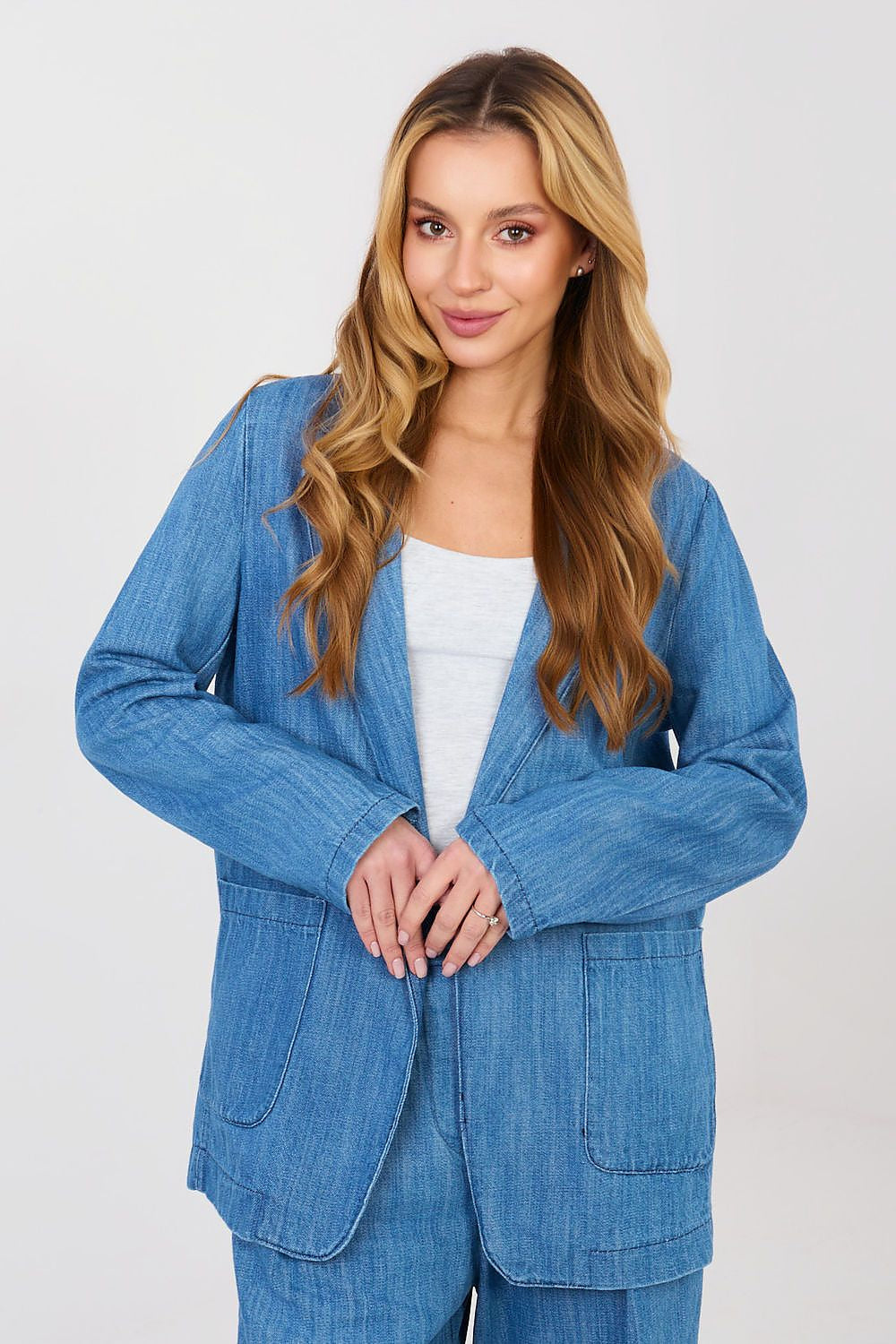 Azzurro / universale Giacca da donna 100% cotone - Easy