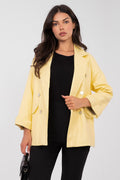 Giallo / Universale Giacca da donna in ecopelle - ADELINE