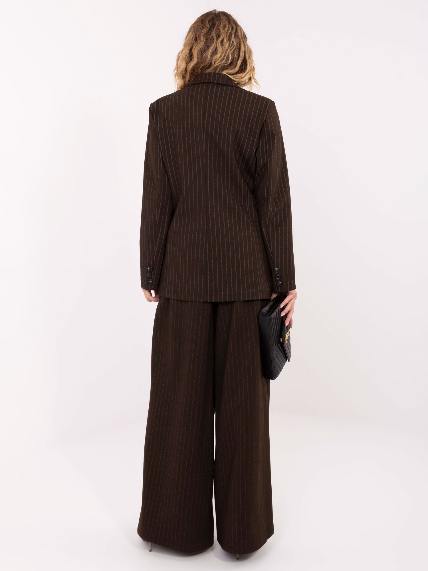 Giacca da donna gessata doppiopetto - 221433