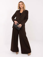 Giacca da donna gessata doppiopetto - 221433