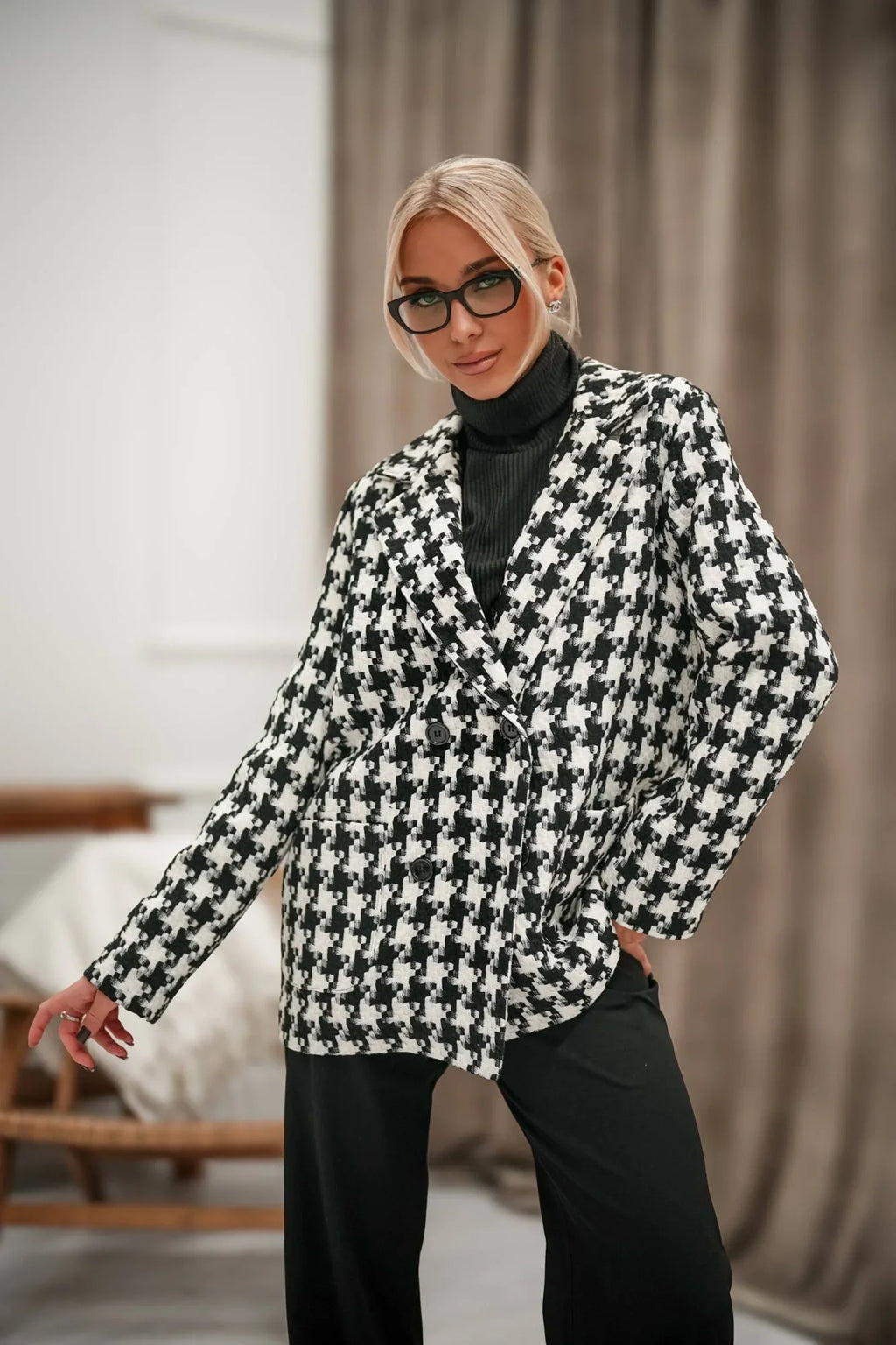 Bianco / Universale Giacca da donna in misto lana - CLAUDIA