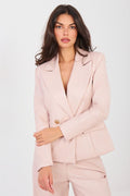 Rosa / S/M Giacca elegante da donna in ecopelle - NADIA
