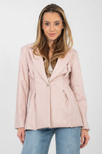 Rosa / S/M Giacca elegante in ecopelle - LORY - 223811