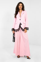 Rosa / Universale Giacca elegante e versatile con bordi