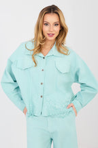 Giacca di jeans donna in cotone alta qualità - 223944