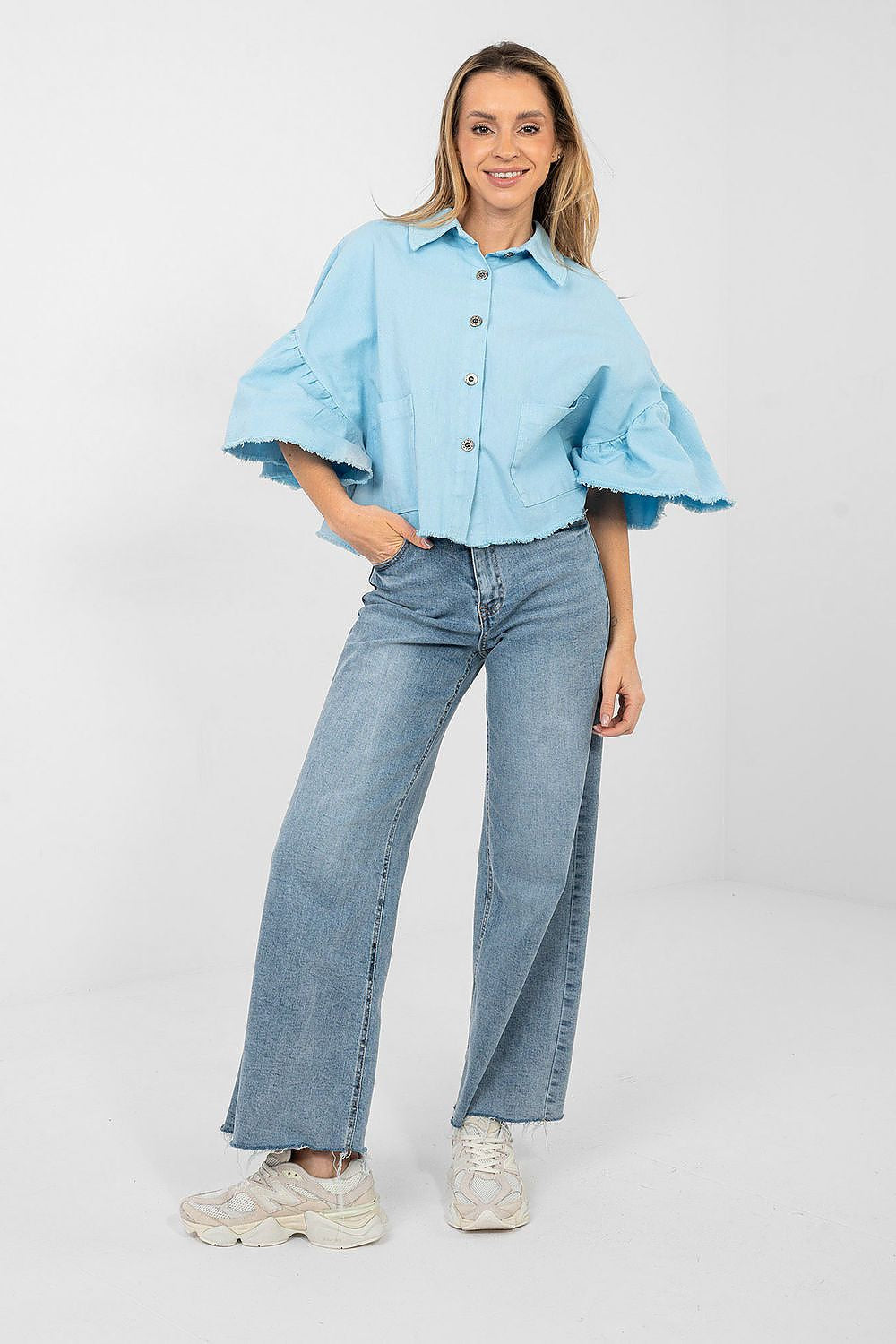 Giacca di jeans manica 3/4 - lDA - 223630