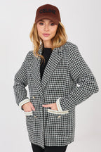 nero 3 / S Giacca tweed in cotone di alta qualità
