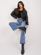 Giacca Utility in Ecopelle con Mostrine - Modello