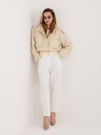 Giacca Utility in Ecopelle con Mostrine - Modello
