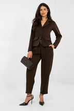 Marrone / Universale Giacca in viscosa elasticizzata