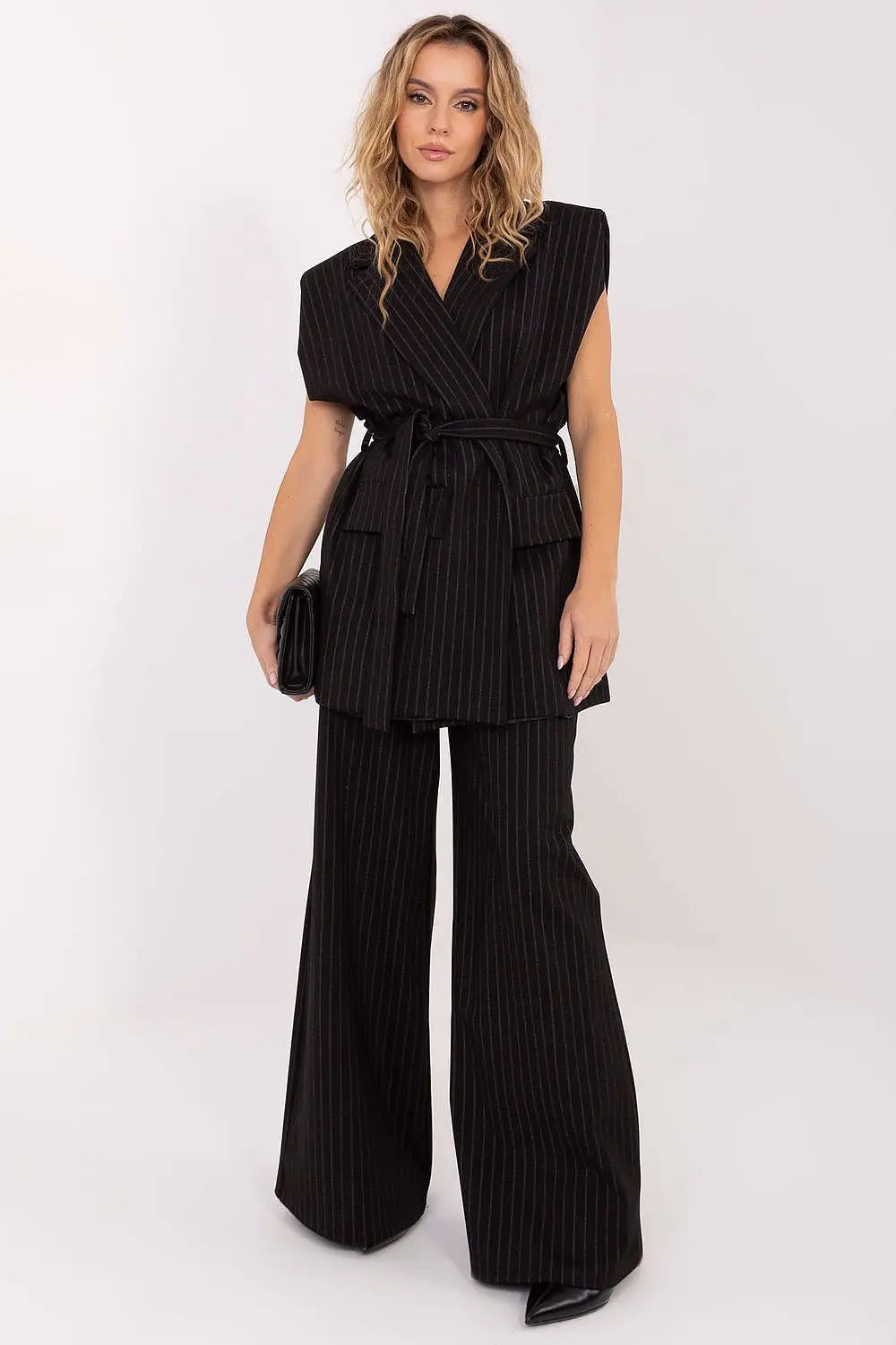 Gilet elegante gessato da donna - 221441