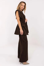 Gilet elegante gessato da donna - 221441