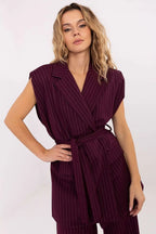 Gilet elegante gessato da donna - 221441