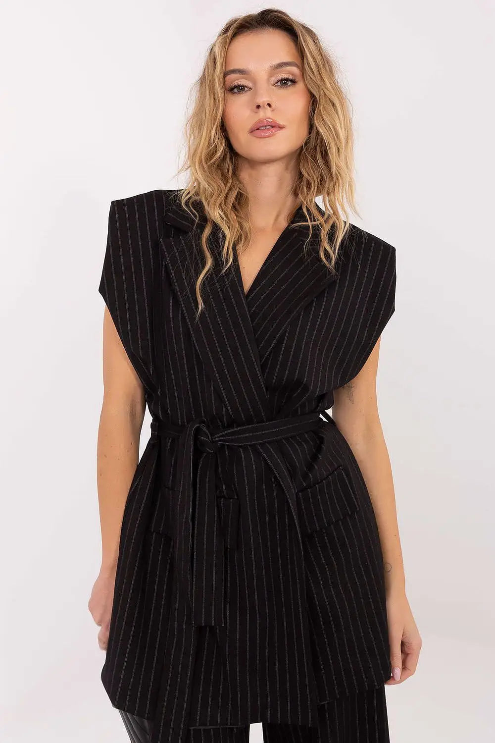 Gilet elegante gessato da donna - 221441