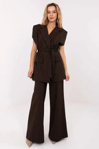 Gilet elegante gessato da donna - 221441