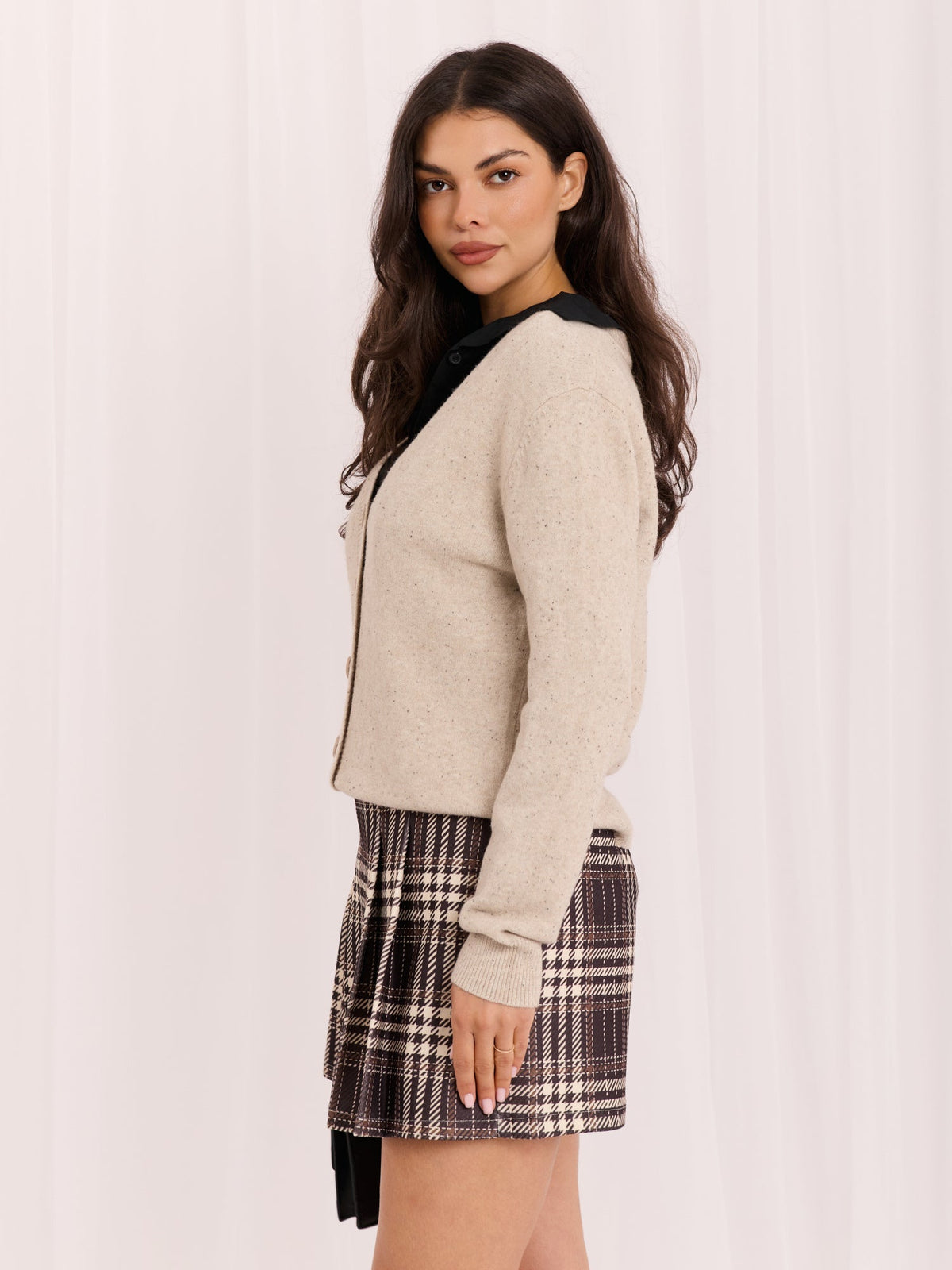 Giovanna - Cardigan Casual in Maglia con Scollo a V