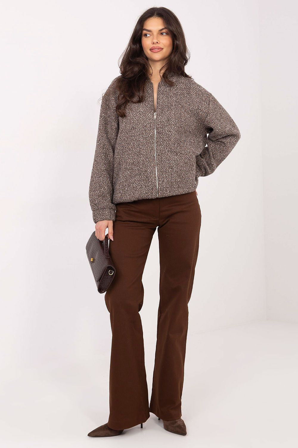 Giubbino bomber in misto lana - 222859